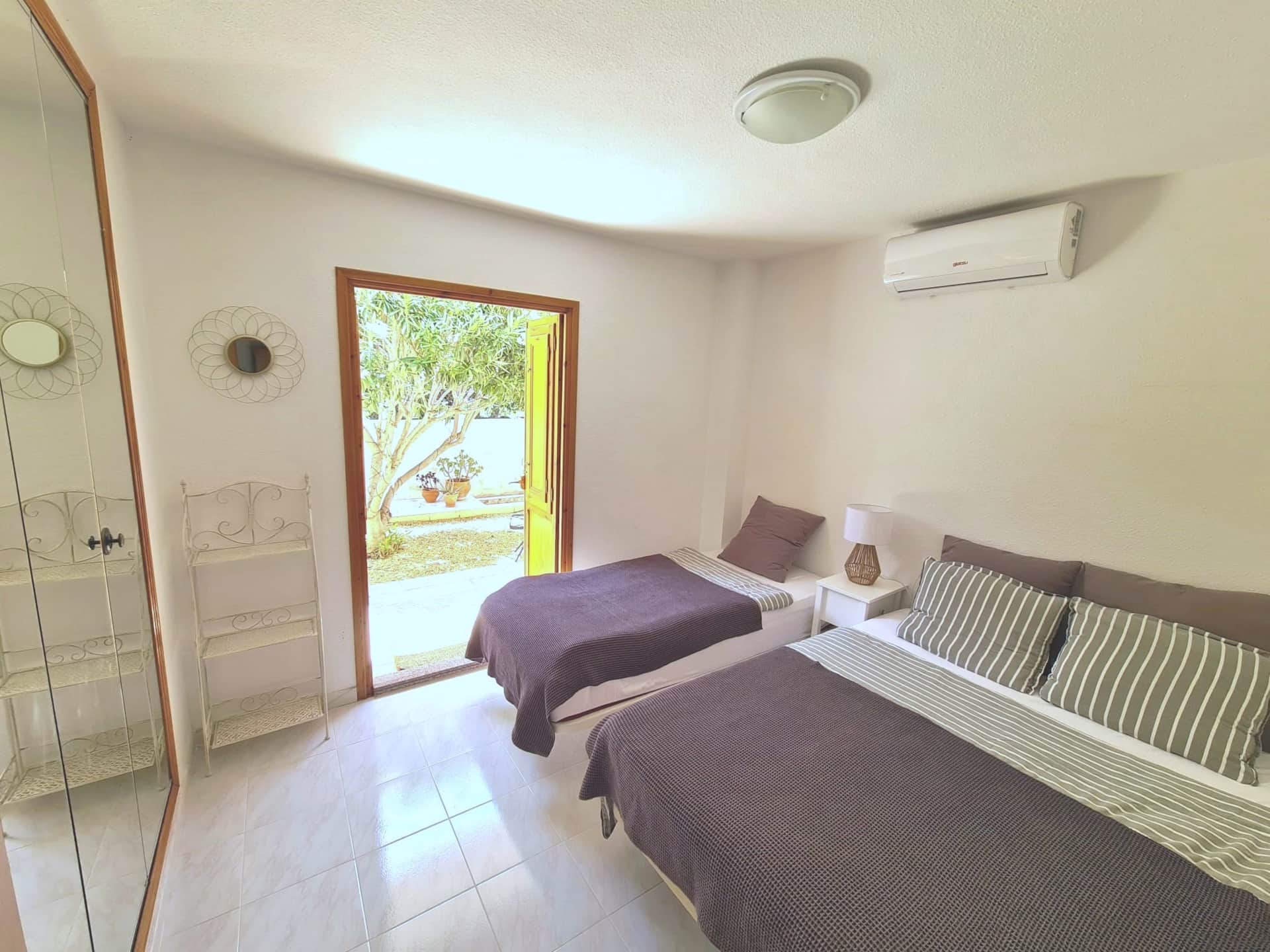 Master bedroom with double bed